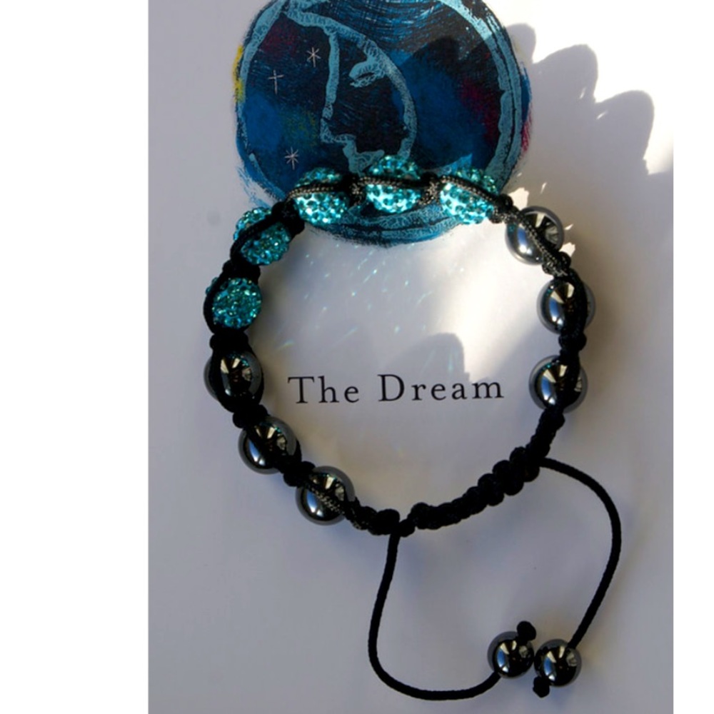 Blue shamballa bracelet